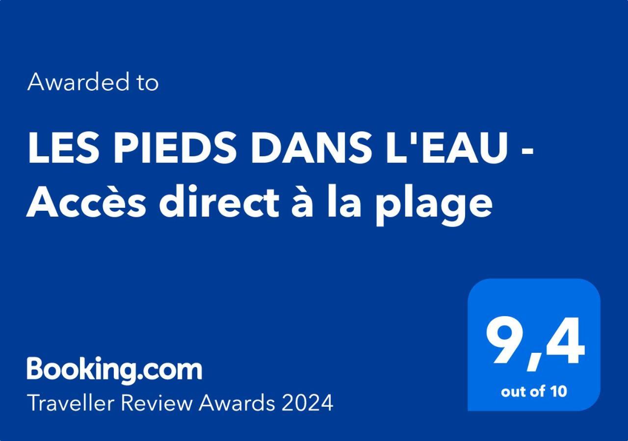Les Pieds Dans L'Eau - Acces Direct A La Plage Bernieres-sur-Mer Luaran gambar